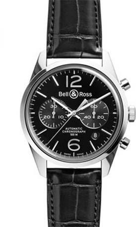 Bell & Ross Vintage Chronograph BR 126 Officer Black
